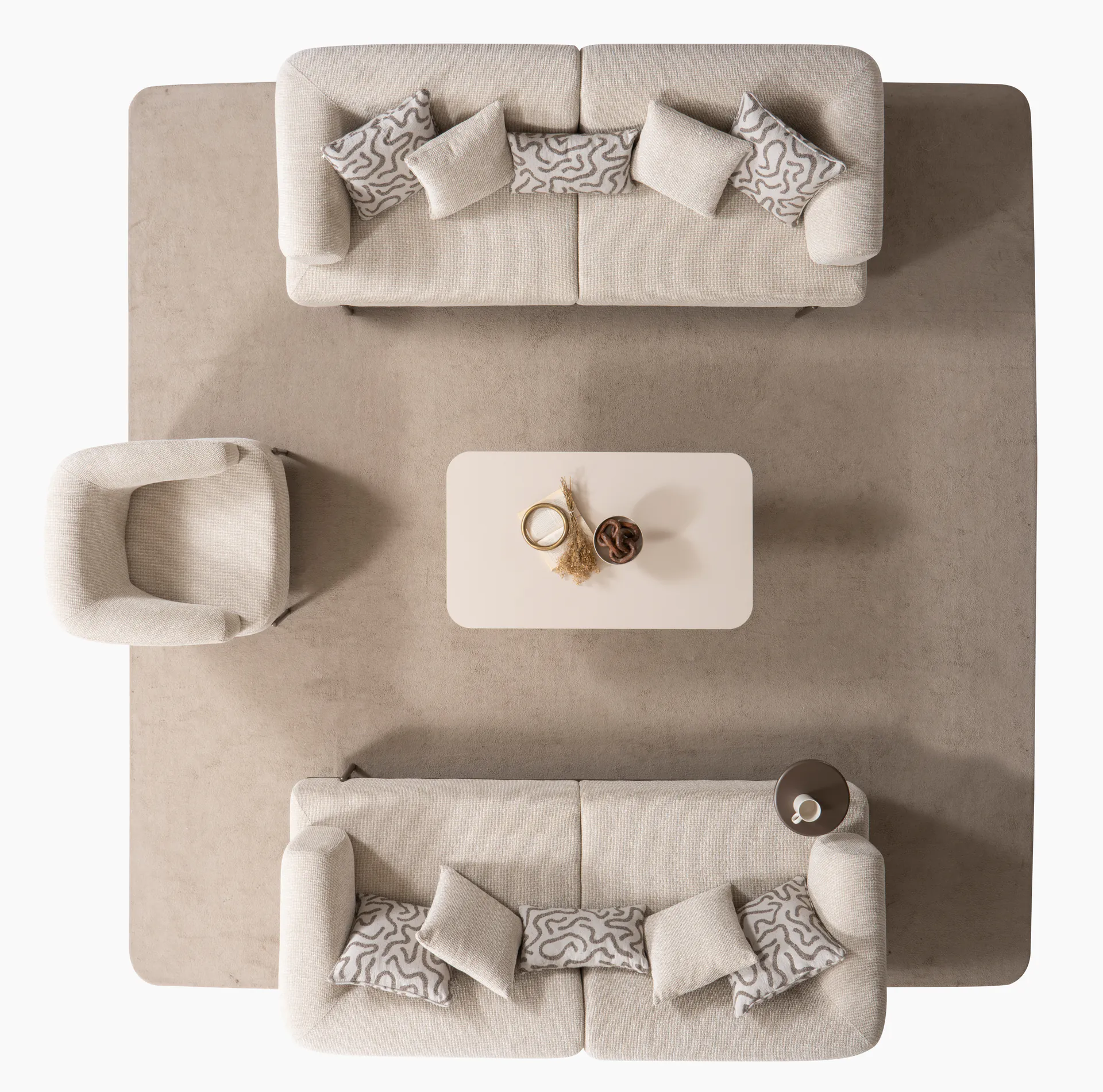 Verona Krem Koltuk Takımı